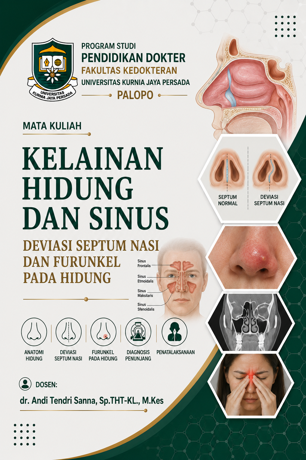 Kelainan Hidung dan Sinus : Deviasi septum nasi dan furunkel pada hidung